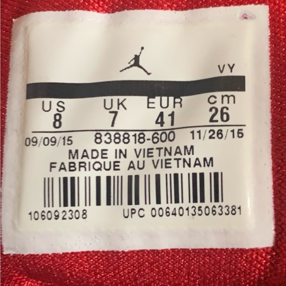 Nike Jordan 1 Flight 4 Premium Red Suede Shoes
Mens 838818-600 Size 8 - Picture 4 of 4